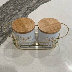 Salt and pepper containers